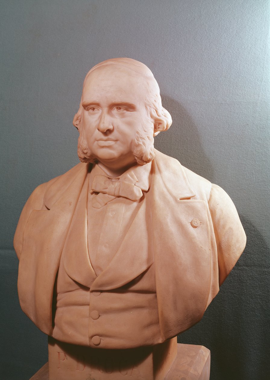 Bust of Paul Broca (1824-80) by Emile Arthur Soldi or Soldi Colbert
