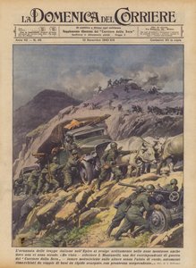 The advance of Italian troops in Epirus takes place boldly in mountainous areas even where there are no roads