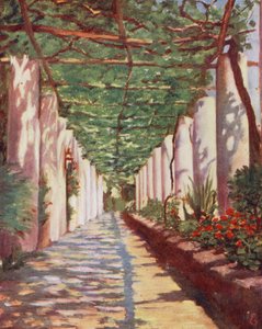 Terrace of Cappucini Hotel, Amalfi, in Full Summer