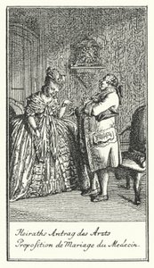 Marriage Proposal of the Doctor (engraving)