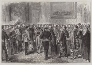 His Royal Highness the Prince of Wales holding his First Levee