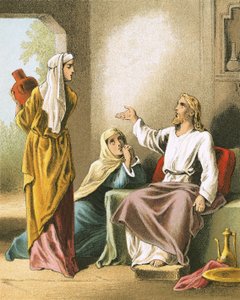 Jesus in the House of Martha and Mary