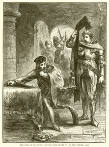 The Earl of Warwick visiting King Henry VI in the Tower, 1470