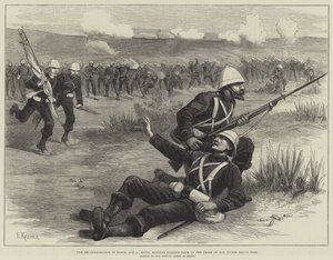 The Reconnaissance in Force, 5 August, Royal Marines falling back at the Close of Day, under Heavy Fire