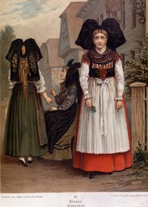 Alsatians in regional costume