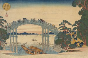 Stone Bridge over the Aji River, Osaka