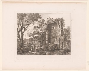 Group in a Landscape with Ruins