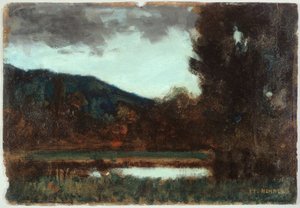 Landscape of Alsace, Twilight, between 1879 and 1888