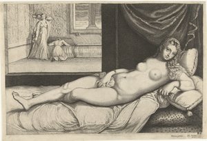Venus lying on bed