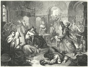 A Finnish sorcerer foretelling the imminent death of Ivan the Terrible