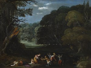 Latona changing the Lycian peasants into frogs