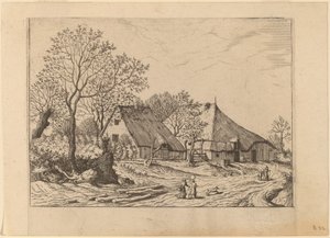 Farm with Shed and Draw Well