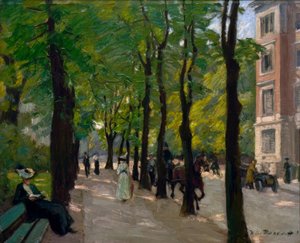 Queen Augusta Street at Calandrelli Square in Berlin