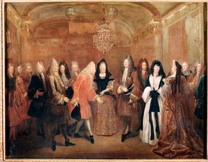 King Louis XIV Receives Prince Frederick Augustus I at Fontainebleau