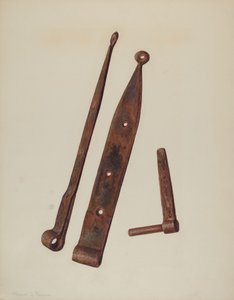 Hinges and Bolt, c. 1939
