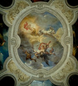 The Fall of Icarus - The Sun. The Fall of Icarus. Centre of the ceiling of the vestibule of the gallery of Apollo