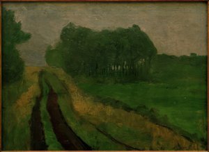 Evening Landscape with Pines