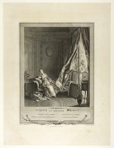 The Boudoir, from Monument of the Physical and Moral Costume of the Late Eighteenth Century