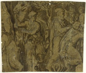 Story of Niobe: Youth with Horse; Worshippers