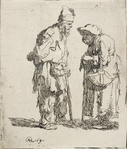 Beggar Man and Beggar Woman Conversing, 1630