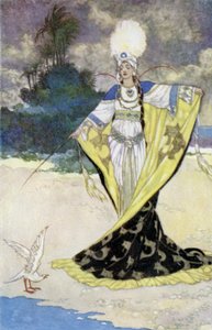 Princess Giauhara Changes King Beder into a White Bird