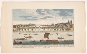 View of Westminster Bridge over the River Thames, London
