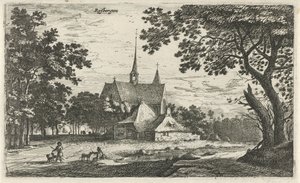 View of the Saint Willibrord Church in Klein-Zundert Village Views in the Northern Netherlands (series title)