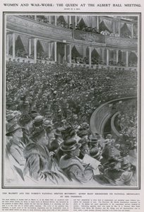 Women and War Work: The Queen at the Albert Hall Meeting