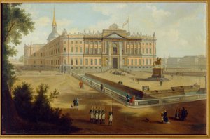 View of the Michael Palace in St Petersburg