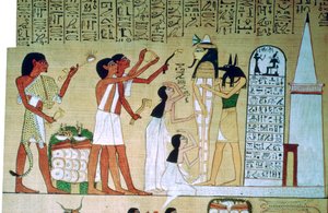 Page from the Book of the Dead of Hunefer, from Thebes, Egypt, 19th Dynasty, c. 1300 BC