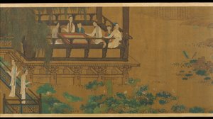 Palace Ladies by a Lotus Pond
