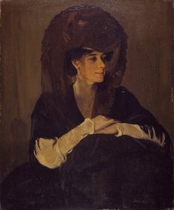 The Brown Veil Portrait Of Mrs Harrington Mann