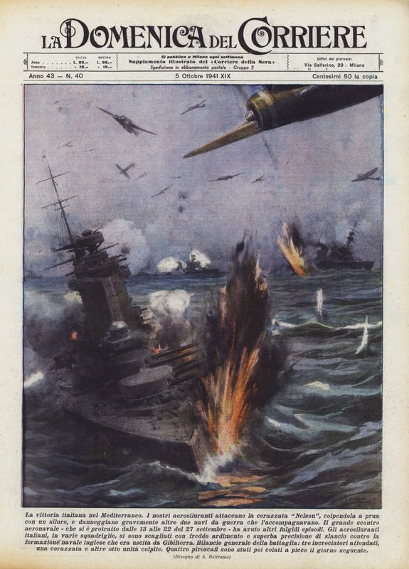 Italian Victory in the Mediterranean by Achille Beltrame